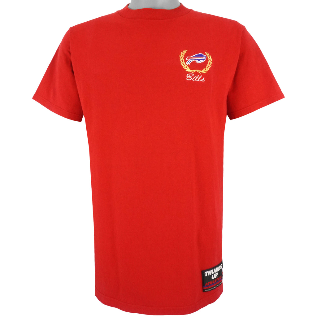 NFL (Logo 7) - Buffalo Bills Embroidered Logo T-Shirt 1990s Large Vintage Retro Football