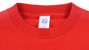 NFL (Logo 7) - Buffalo Bills Embroidered Logo T-Shirt 1990s Large Vintage Retro