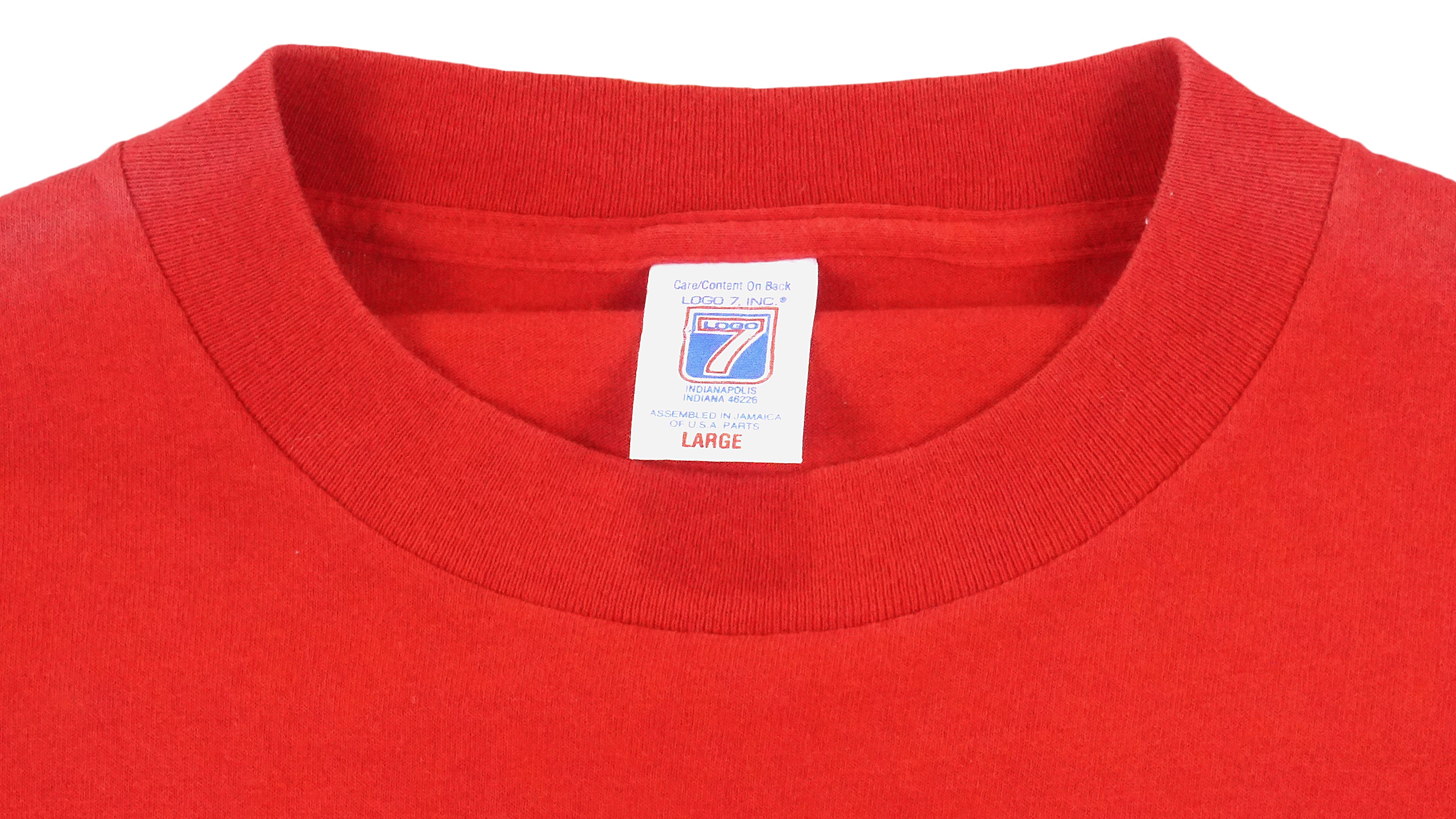 NFL (Logo 7) - Buffalo Bills Embroidered Logo T-Shirt 1990s Large Vintage Retro
