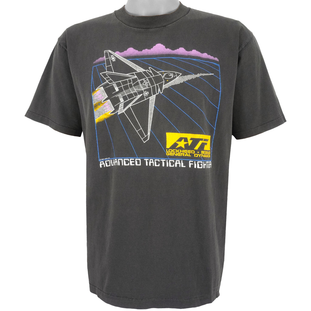 Vintage (Oneita) - ATF Advance Tactical Fighter T-Shirt 1987 X-Large Vintage Retro