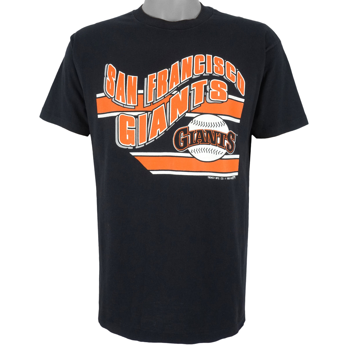 MLB (Trench) - San Francisco Giants Spell-Out T-Shirt 1990 X-Large Vintage Retro Baseball