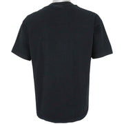 Guess - Black Embroidered Spell-Out T-Shirt 1990s Large Vintage Retro