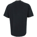 Guess - Black Embroidered Spell-Out T-Shirt 1990s Large Vintage Retro