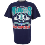 MLB (Pro Player) - Seattle Mariners Spell-Out T-Shirt 1997 X-Large Vintage Retro Baseball