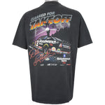 NASCAR (Chase) - Jet Black Attack Dale Earnhardt T-Shirt 1990s Large Vintage Retro