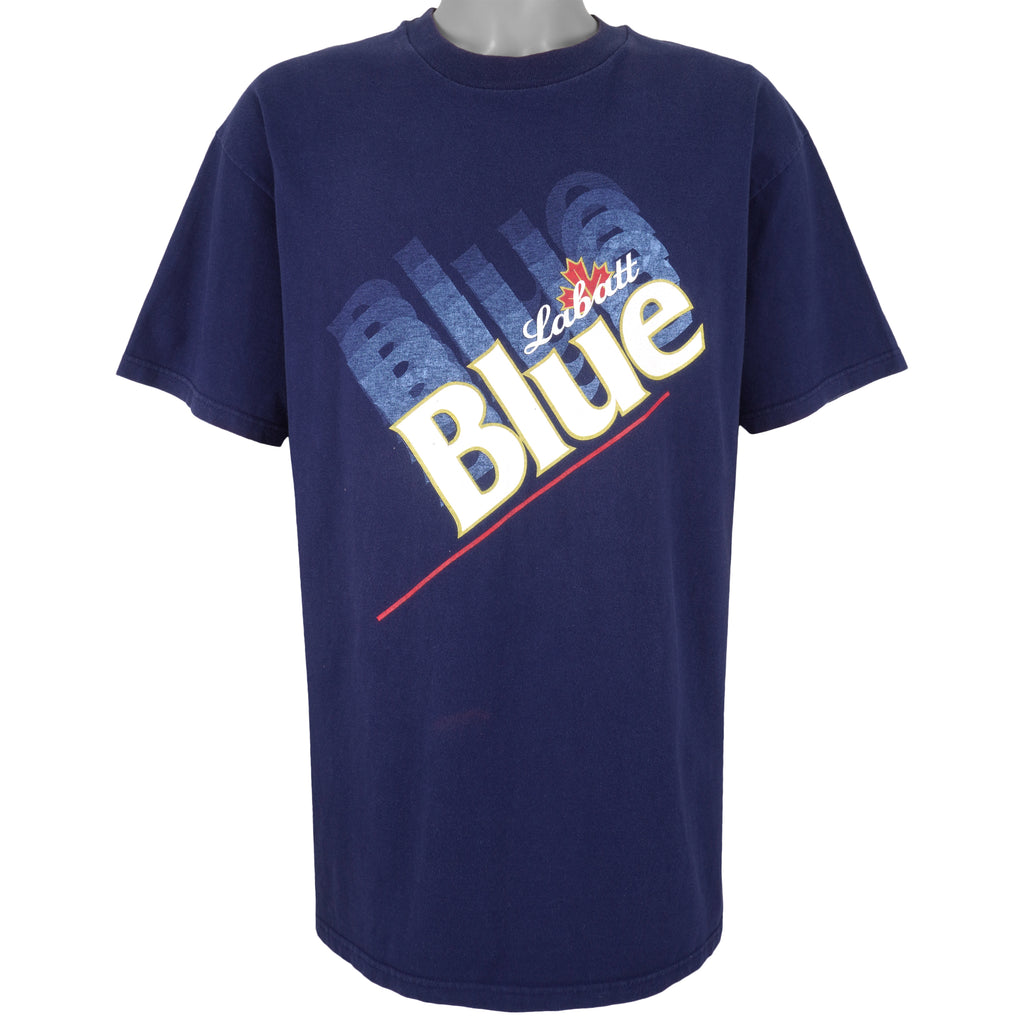 Vintage (Hanes) - Labatt Blue T-Shirt 1990s X-Large Vintage Retro