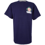 MLB (The Game) - New York Yankees Catch The Fever T-Shirt 1990s Large Vintage Retro Baseball