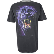 Vintage (Zip It) - Black Tiger T-Shirt 1990s X-Large Vintage Retro