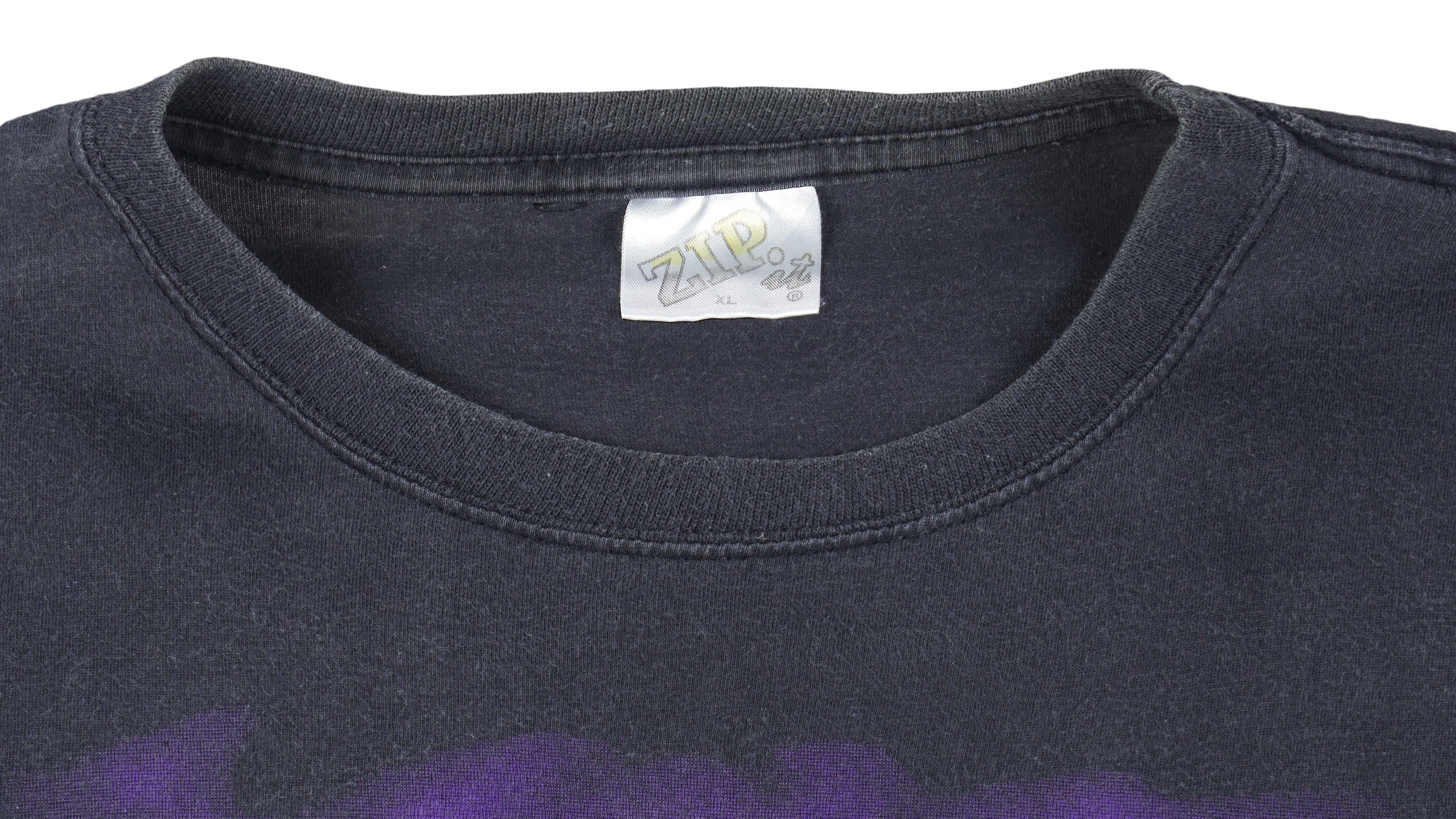 Vintage (Zip It) - Black Tiger T-Shirt 1990s X-Large Vintage Retro