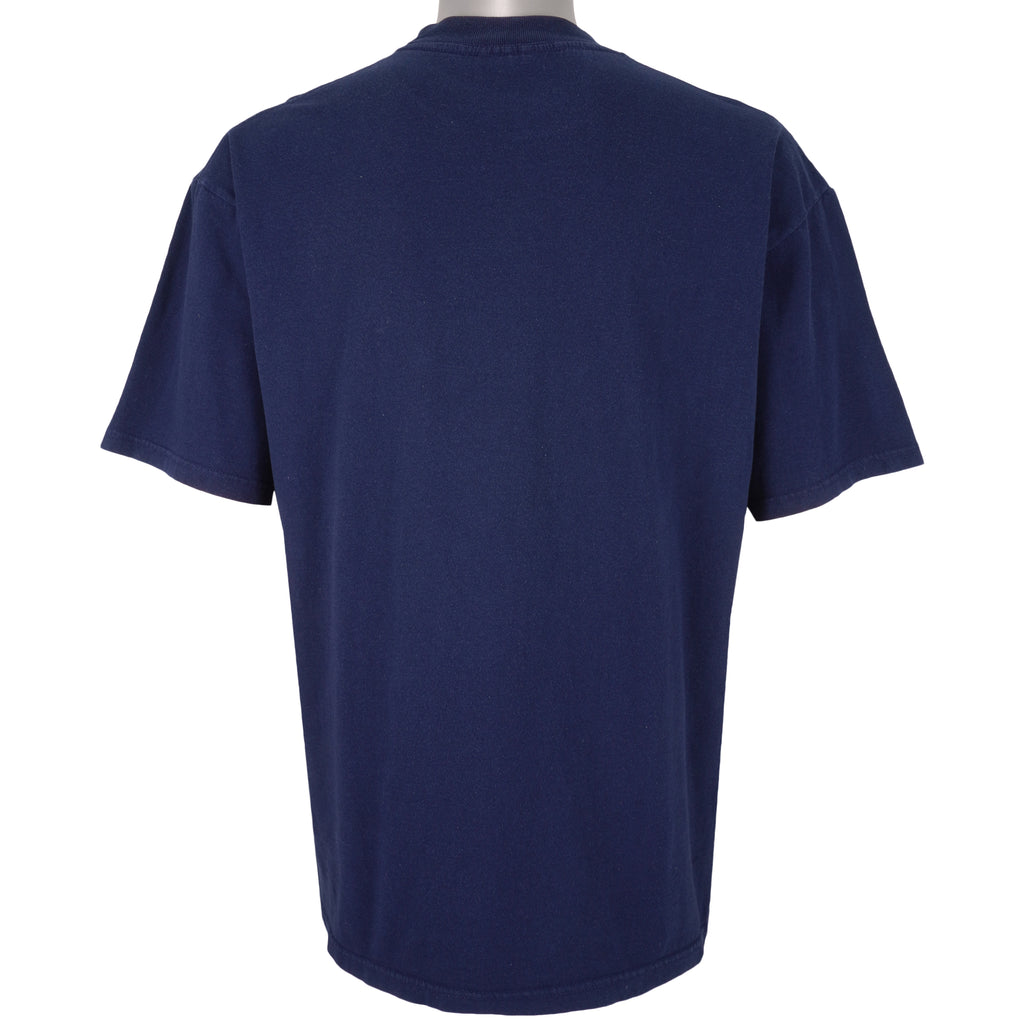  NHL (CSA) - Blue New York Rangers Big logo T-Shirt 1990s Large Vintage Hockey