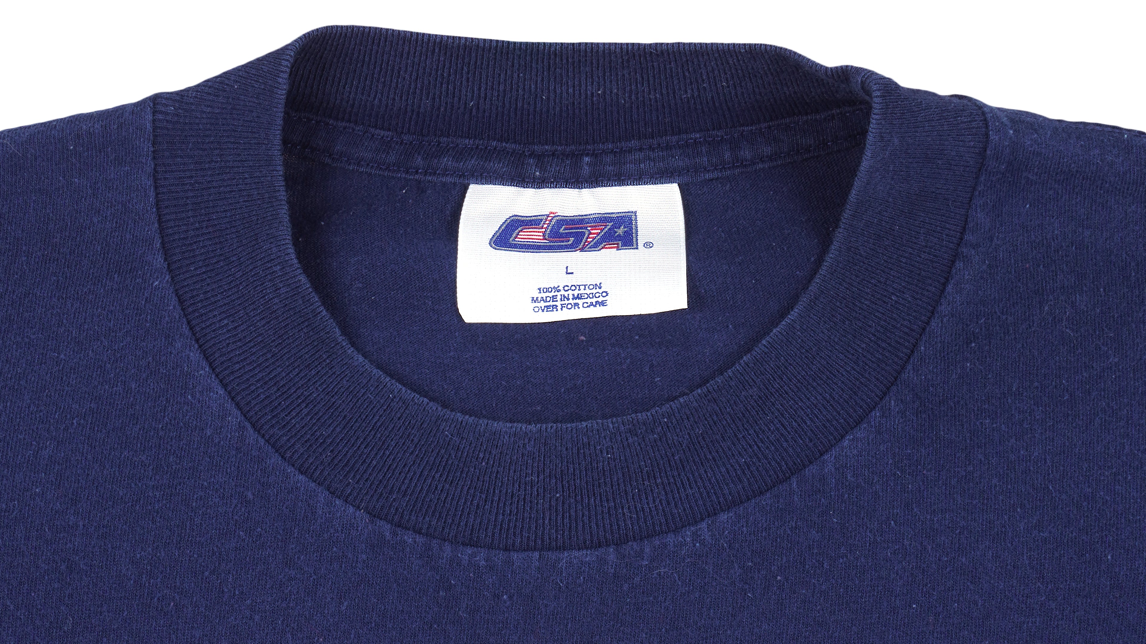  NHL (CSA) - Blue New York Rangers Big logo T-Shirt 1990s Large Vintage Hockey