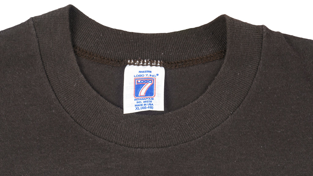 NFL (Logo 7) - Cleveland Browns Sigle Stitch T-Shirt 1987 X-Large Vintage Retro Football