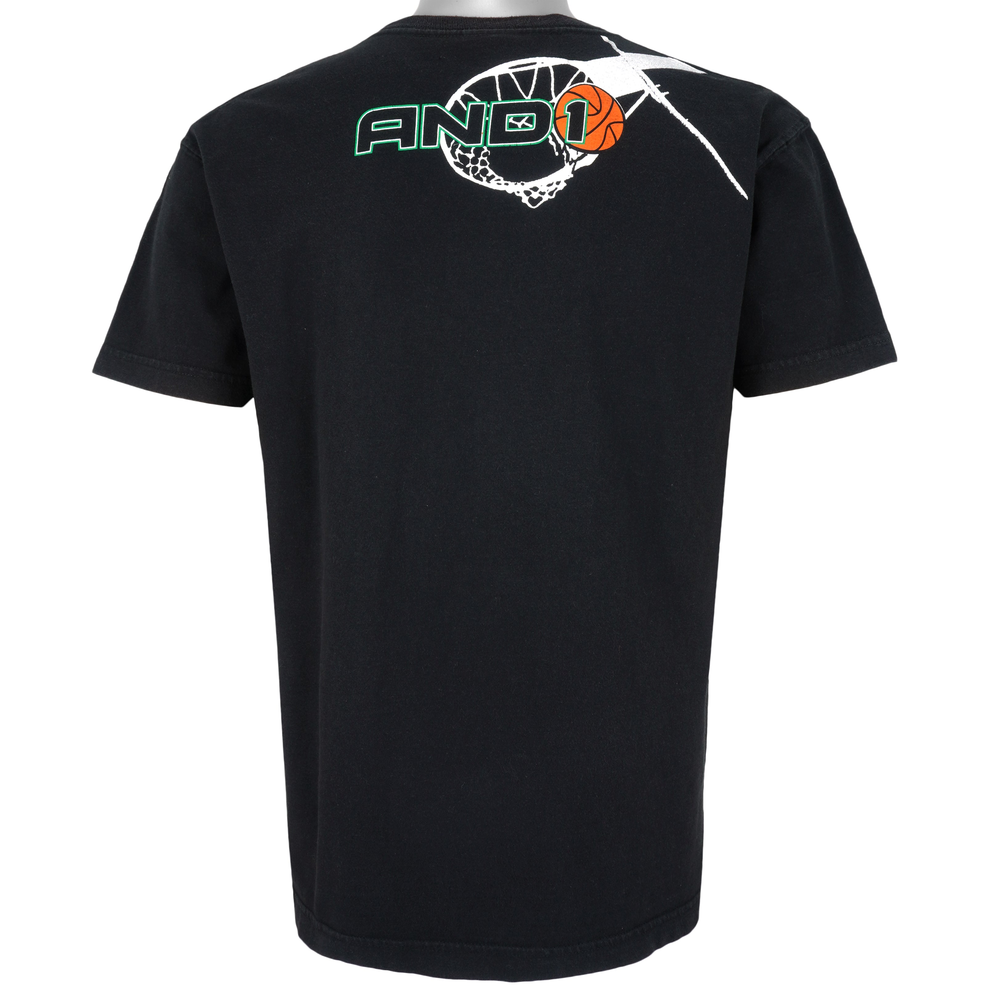 Vintage (And 1) - Black Baller for Life Basketball T-Shirt 1990s X-Large Vintage Retro Basketball