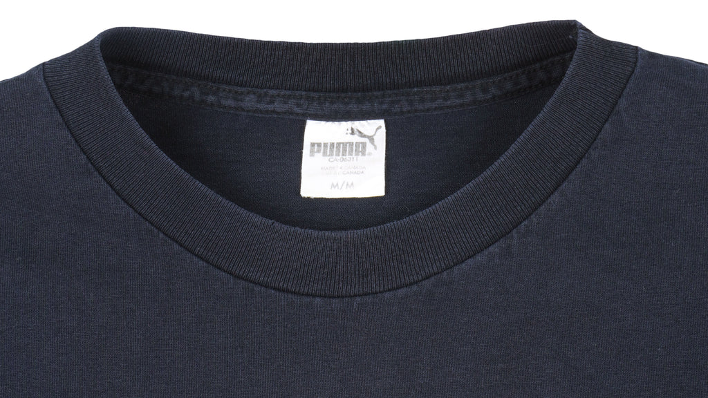 Puma - Black 100% Canadian Pure Gold T-Shirt 2002 Medium Vintage Retro Hockey