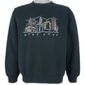 Vintage - Black Hong Kong Sweatshirt 1990s Large Vintage Retro