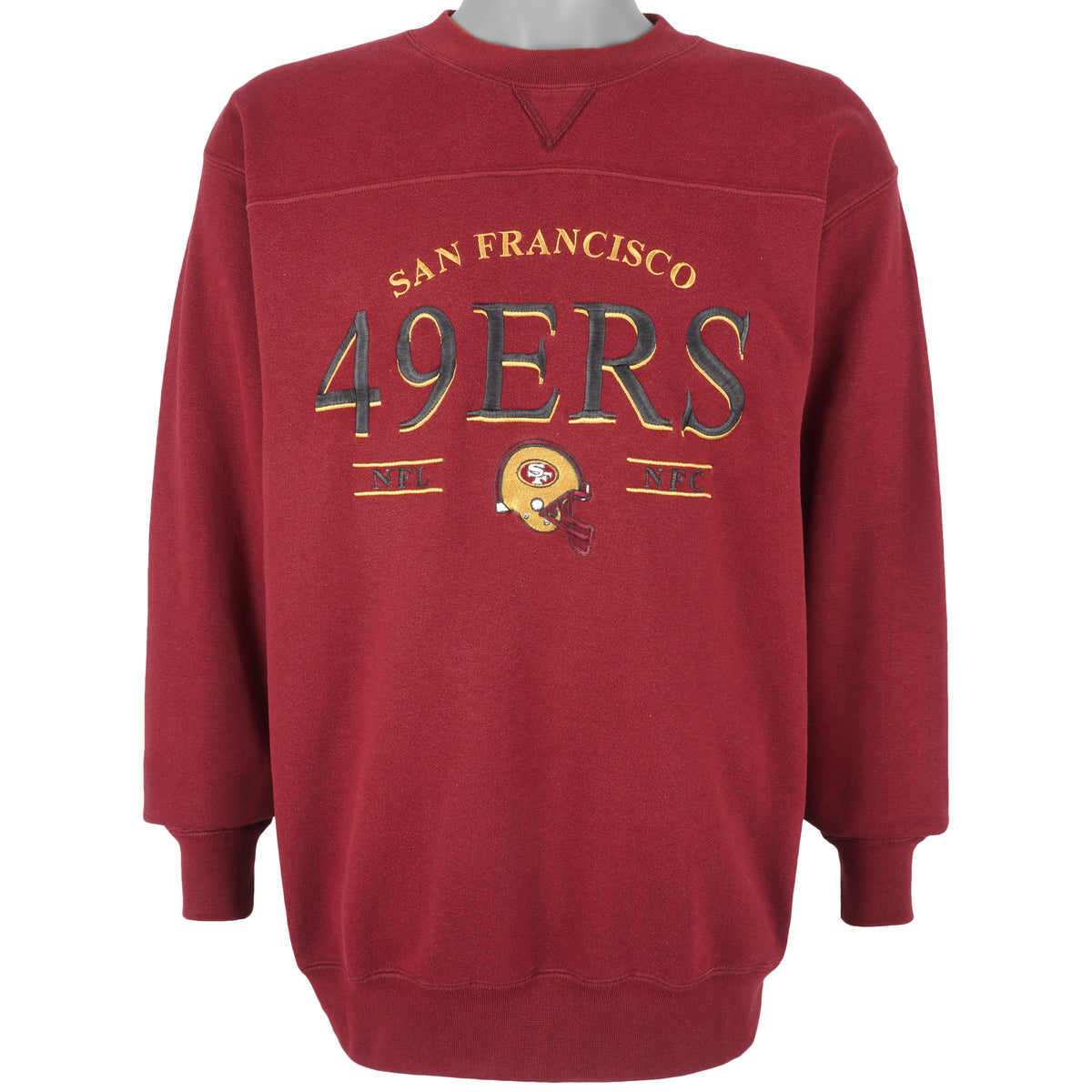 NFL (Lee) - San Francisco 49ers Embroidered Sweatshirt 1990s Medium Vintage Retro Football