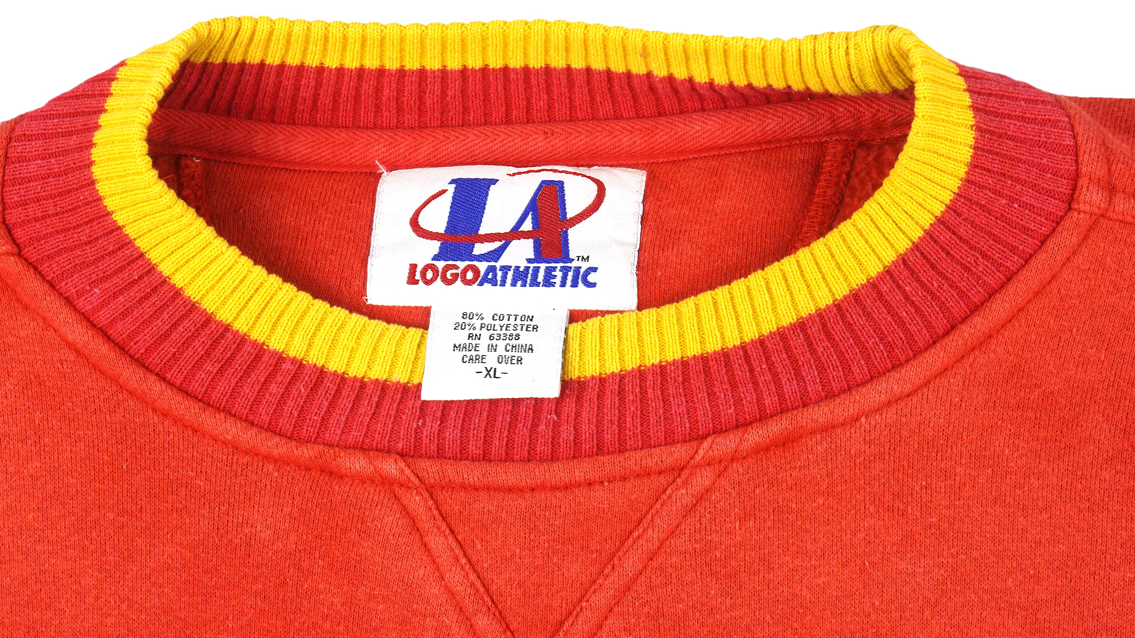 NBA (Logo Athletic) - Houston Rockets Embroidered Sweatshirt 1990s X-Large
