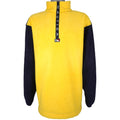 Nautica - Yellow 1/4 Zip Fleece Sweatshirt 1990s Large Vintage Retro