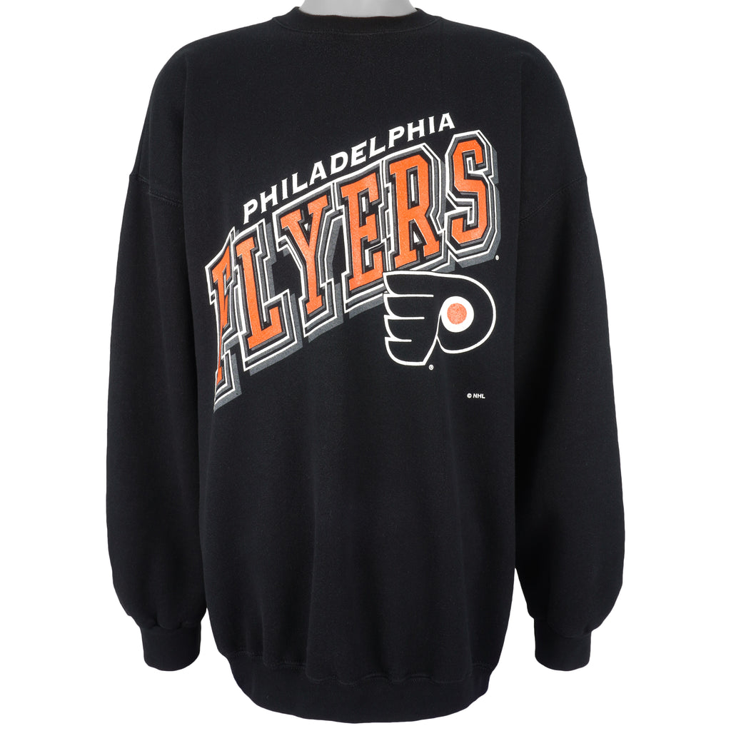 NHL (Logo Athletic) - Philadelphia Flyers Crew Neck Sweatshirt 1990s XX-Large Vintage Retro Hockey