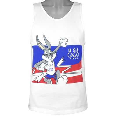 Vintage - Team USA Olympic Bugs Bunny Sleeveless Shirt 1996 Medium