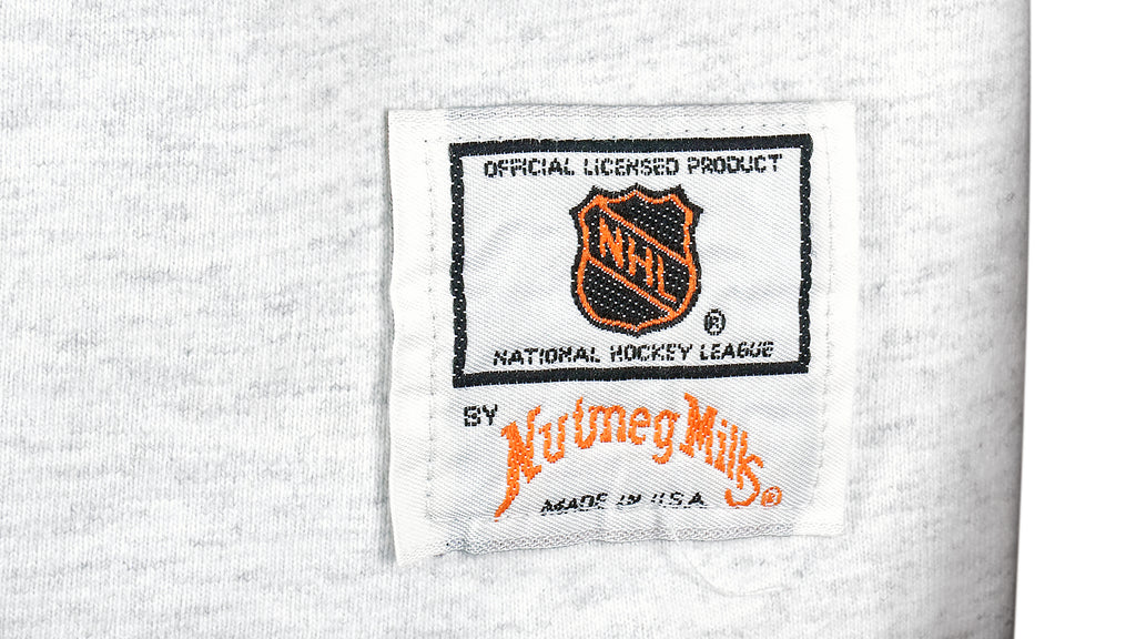 NHL (Nutmeg) - Pittsburgh Penguins, Stanley Cup Spell-Out T-Shirt 1992 Large Vintage Retro