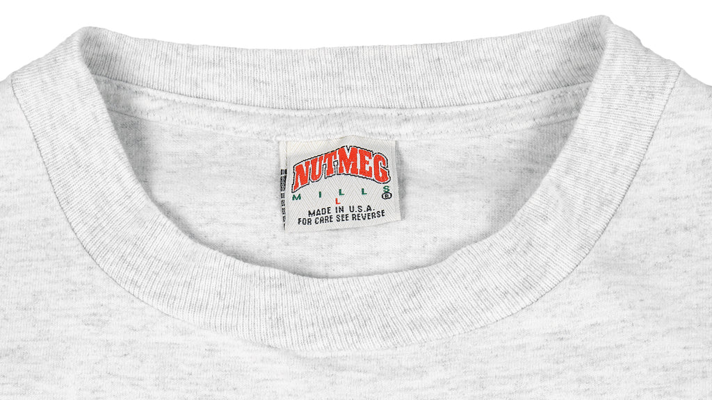 NHL (Nutmeg) - Pittsburgh Penguins, Stanley Cup Spell-Out T-Shirt 1992 Large Vintage Retro Hockey