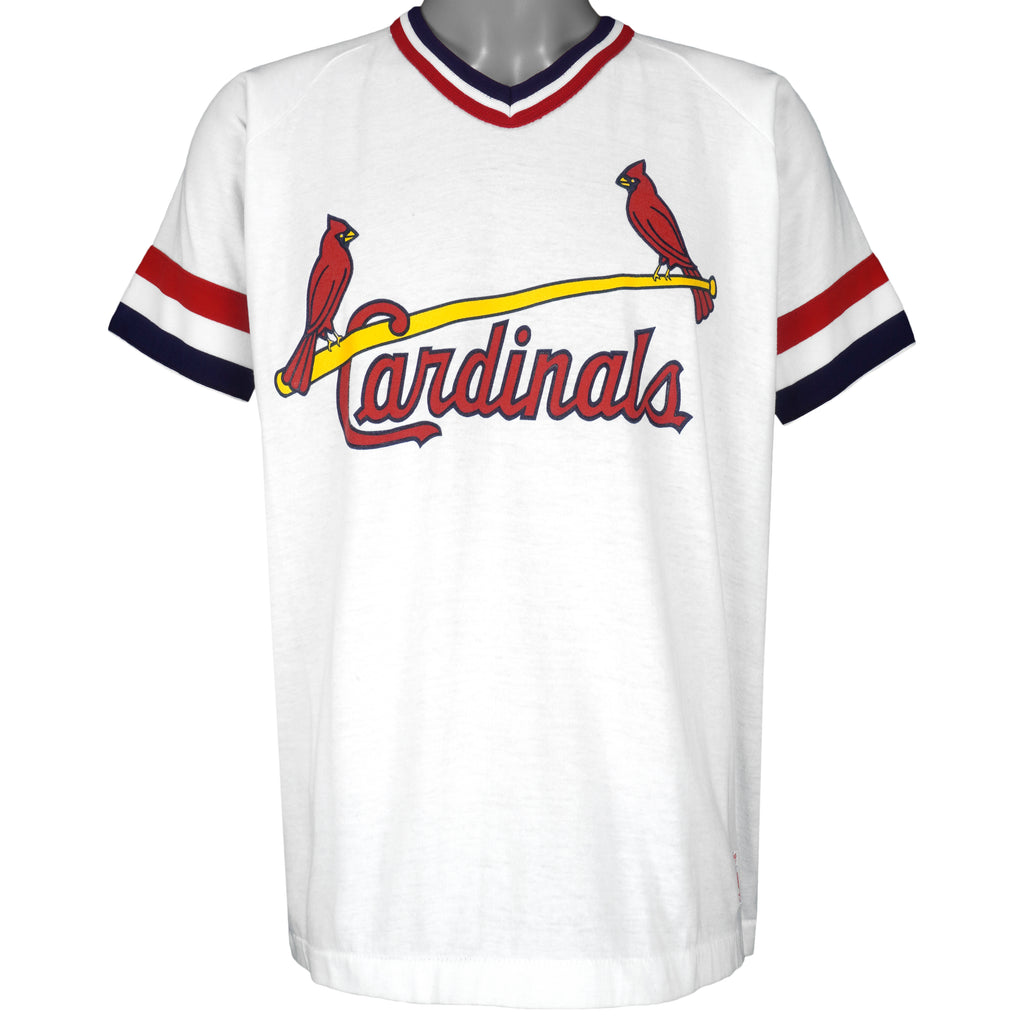 MLB (Rawlings) - St. Louis Cardinals Big Logo T-Shirt 1990s X-Large Vintage Retro Baseball