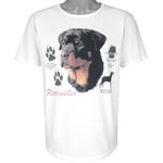 Vintage (Anvil) - Rottweiler Dog Single Stitch T-Shirt 1990s Medium