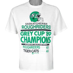 CFL - Saskatchewan Roughriders T-Shirt 1989 Medium