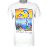 Vintage (Anvil) - A Delicate Balance Single Stitch T-Shirt 1992 Medium Vintage Retro