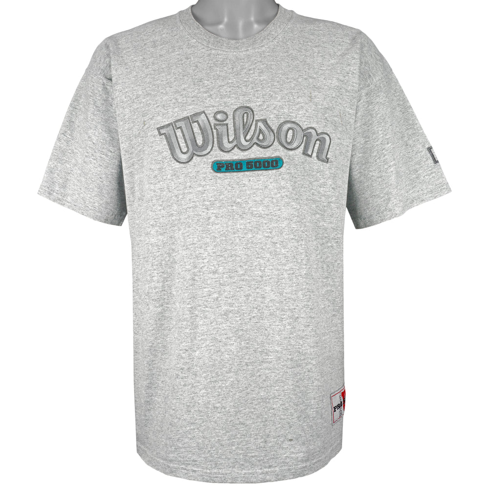 Wilson - Grey Pro 5000 T-Shirt 1990s X-Large Vintage Retro