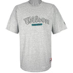 Wilson - Grey Pro 5000 T-Shirt 1990s X-Large Vintage Retro