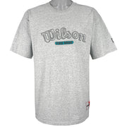 Wilson - Grey Pro 5000 T-Shirt 1990s X-Large Vintage Retro