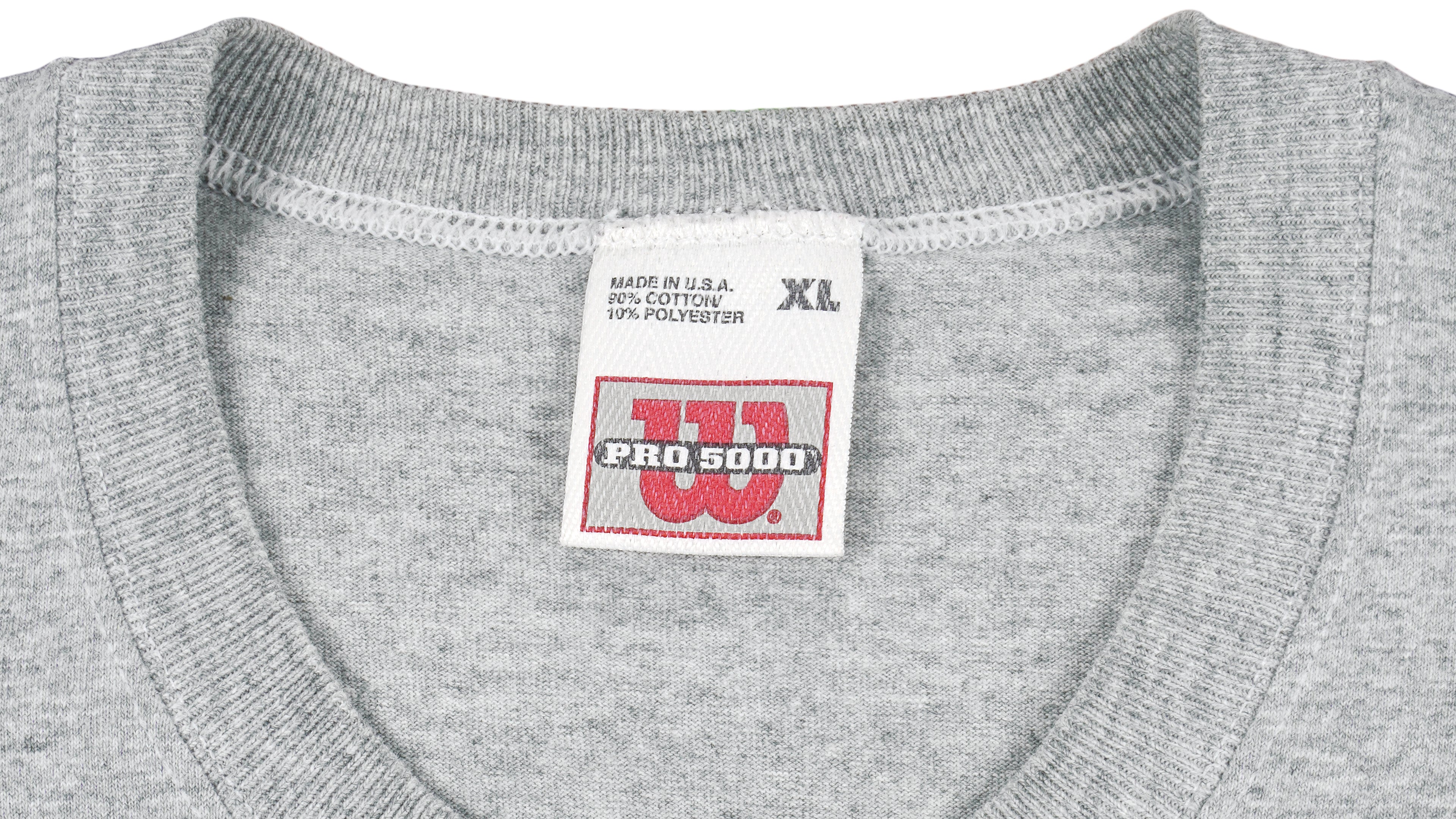 Wilson - Grey Pro 5000 T-Shirt 1990s X-Large Vintage Retro