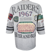 NFL (Long Gone) - Raiders, Silver And Black T-Shirt 1990s X-Large Vintage Retro Football