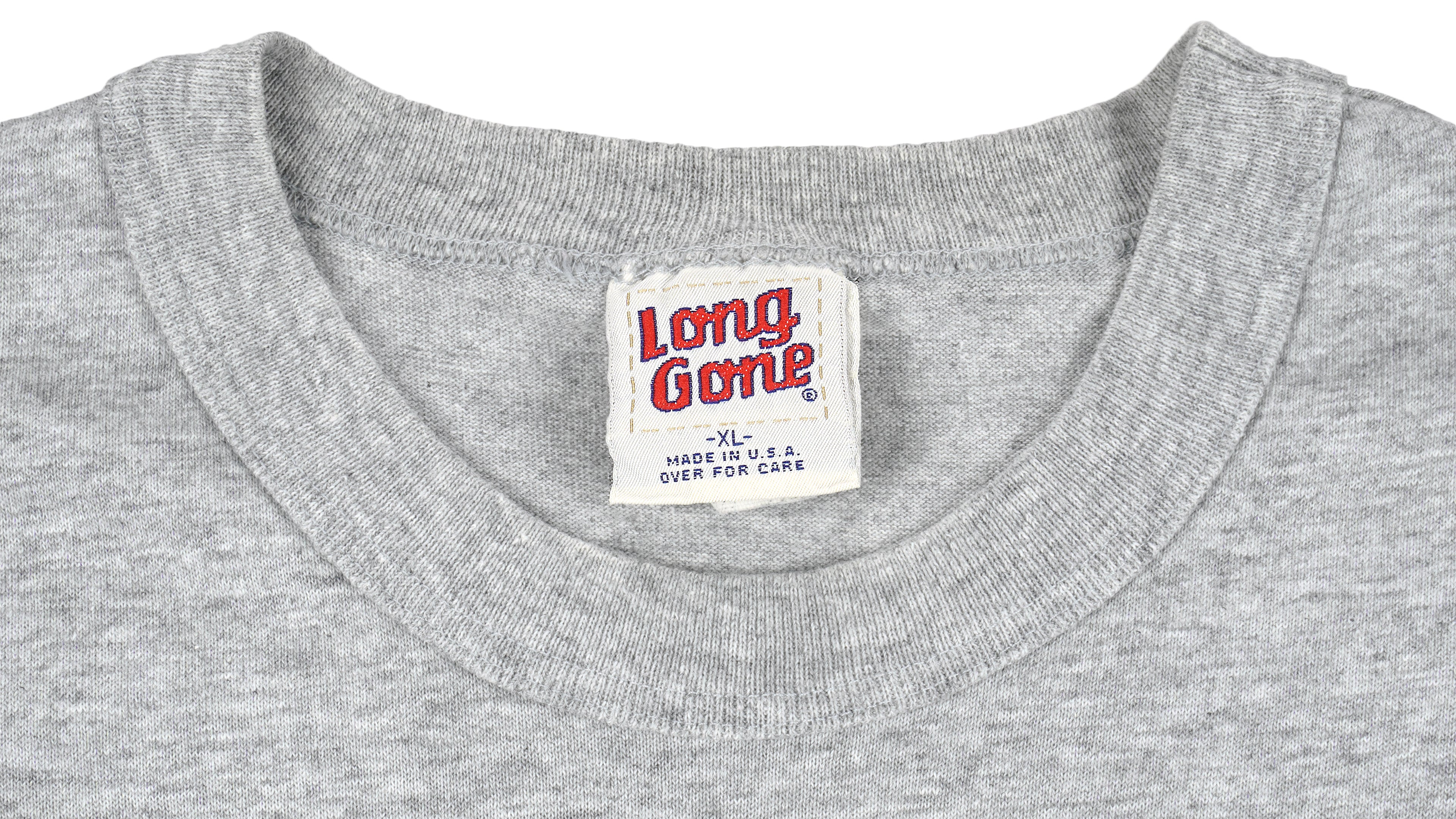 NFL (Long Gone) - Raiders, Silver And Black T-Shirt 1990s X-Large Vintage Retro Football