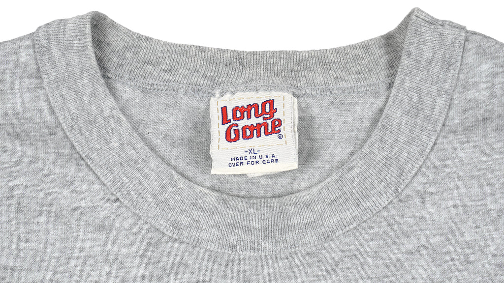 NFL (Long Gone) - Raiders, Silver And Black T-Shirt 1990s X-Large Vintage Retro Football