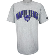 Starter - Toronto Maple Leafs Single Stitch T-Shirt 1990s Large Vintage Retro Hockey