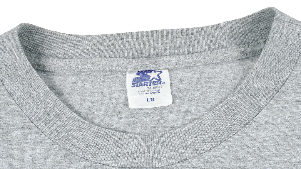 Starter - Toronto Maple Leafs Single Stitch T-Shirt 1990s Large Vintage Retro Hockey