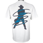 Vintage (Hanes) - White Garth Brooks Concert Single Stitch T-Shirt 1990s Large Vintage Retro