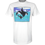 Vintage - Voices of The Sea Killer Whales T-Shirt 1994 Medium