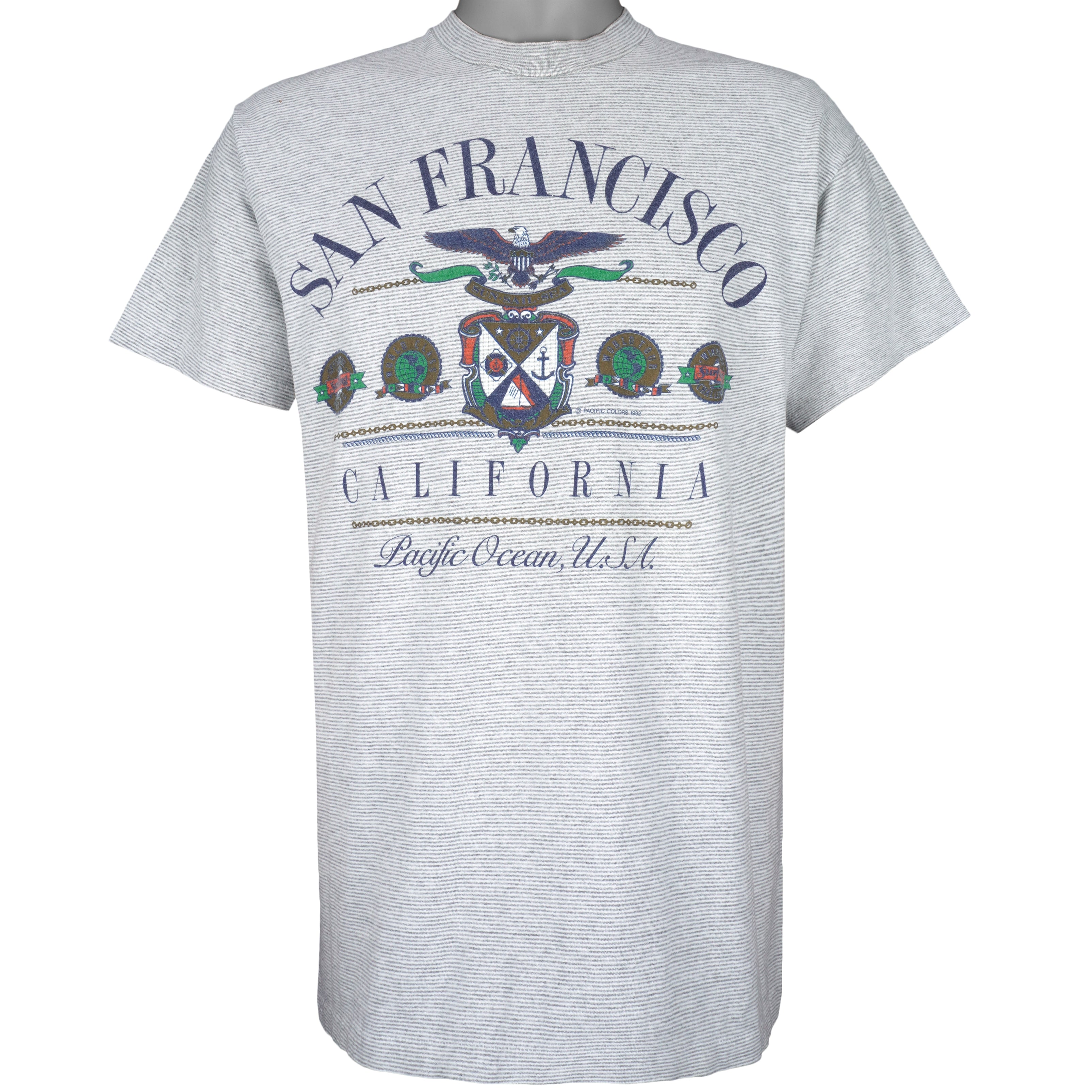 Vintage (Knit Apparel) - San Francisco Single Stitch T-Shirt 1992 Large Vintage Retro