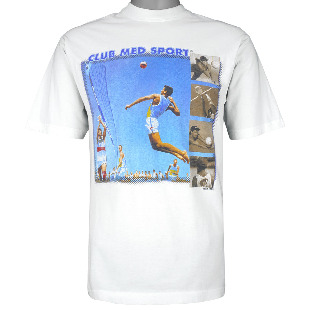 Vintage - Club Med Sport Single Stitch T-Shirt 1990s Medium Vintage Retro