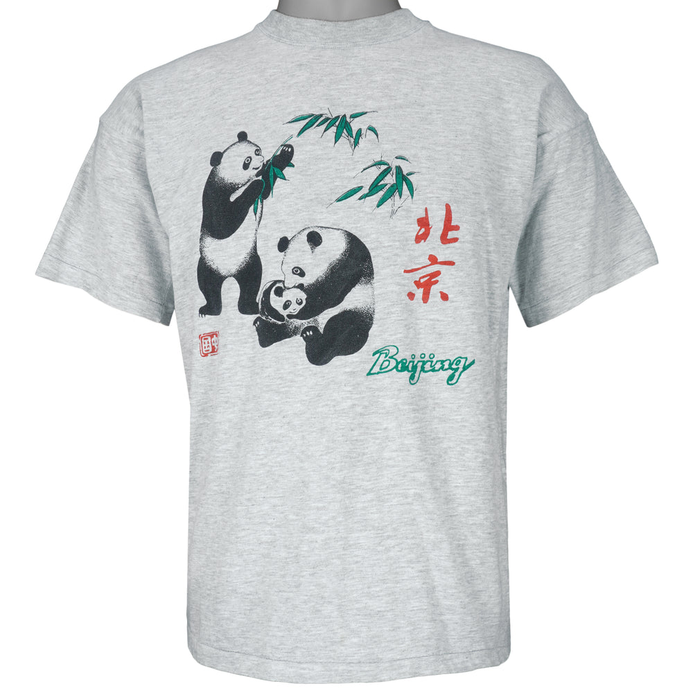 Vintage (Scribol) - Beijing Panda Single Stitch T-Shirt 1990s Large Vintage Retro
