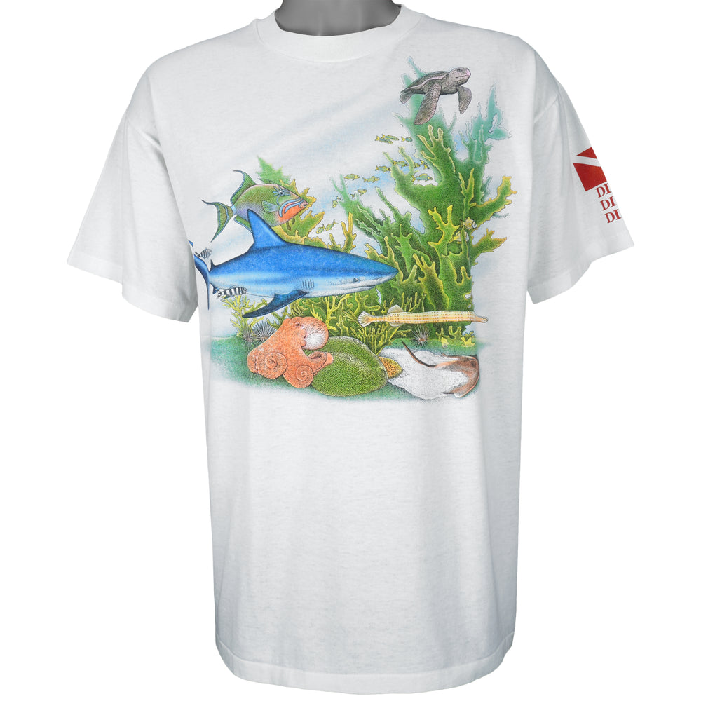 Vintage (Hanes) - Palm Beach Single Stitch T-Shirt 1990s X-Large Vintage Retro