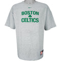 Nike - Grey Boston Celtics T-Shirt 1990s Large (63) Vintage Retro Basketball