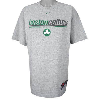 Nike - Grey Boston Celtics T-Shirt 1990s X-Large