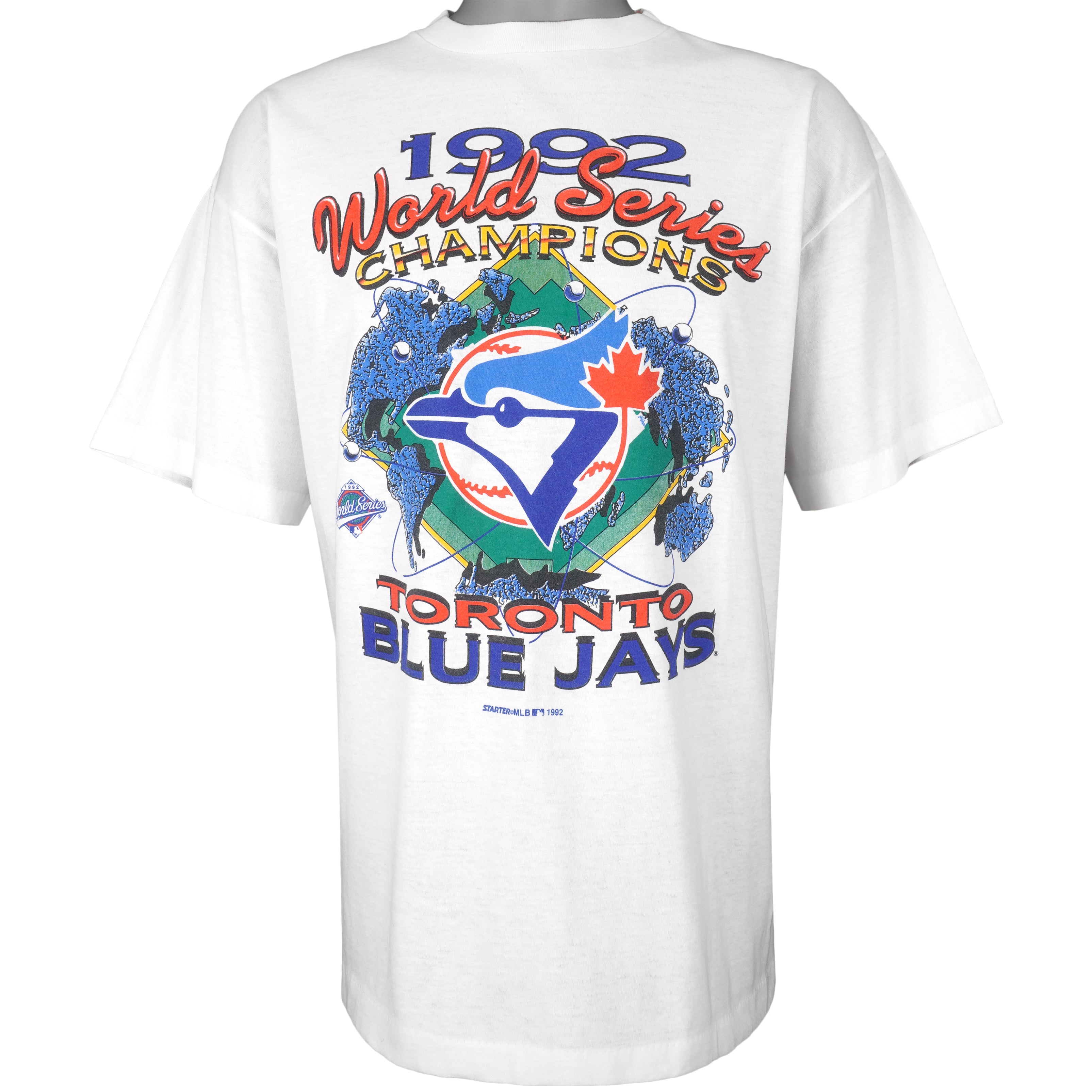 Vintage 1992 Toronto Blue Jays World Series Champions T - XL