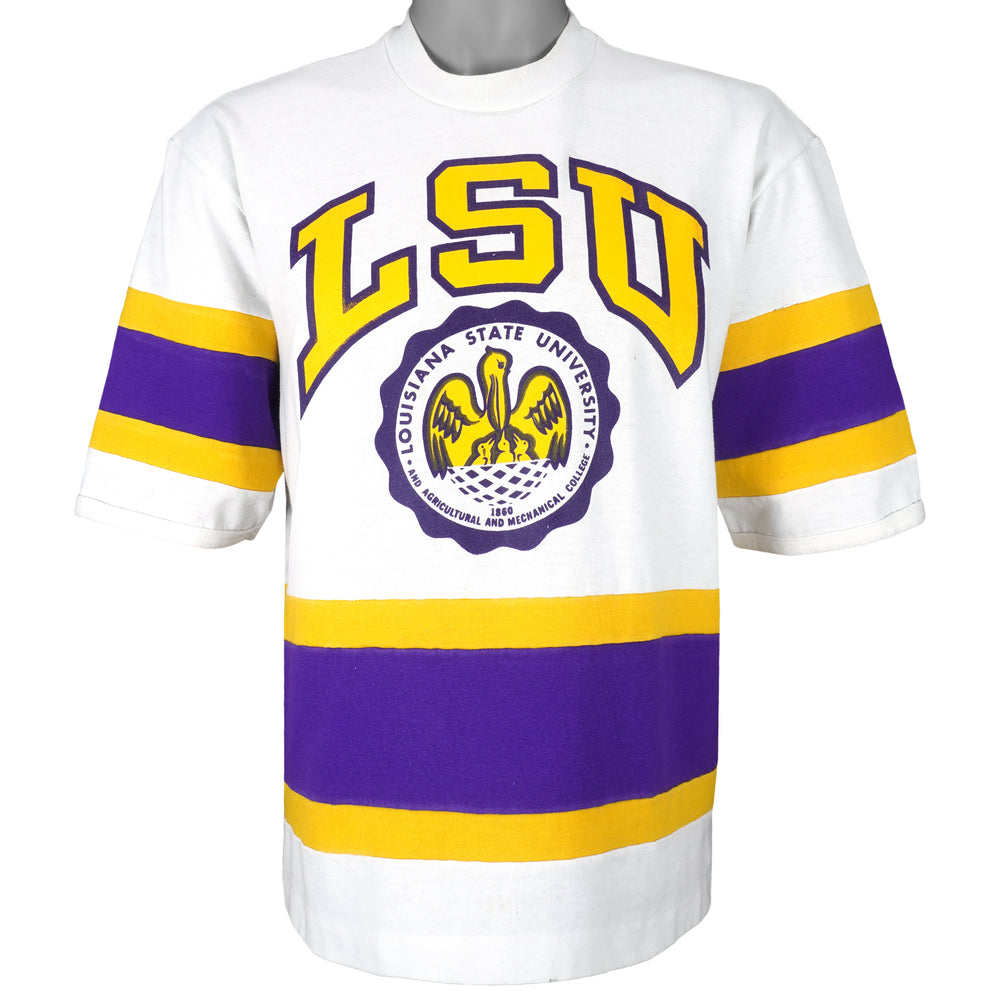 NCAA (Nutmeg) - LSU Tigers Basketball Jersey 1990s Large Vintage Retro College