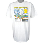 Vintage - Hooped Weather Map Single Stitch T-Shirt 1990s XX-Large Vintage Retro